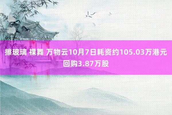 擦玻璃 裸舞 万物云10月7日耗资约105.03万港元回购3.87万股