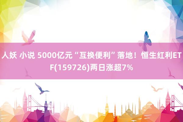 人妖 小说 5000亿元“互换便利”落地！恒生红利ETF(159726)两日涨超7%