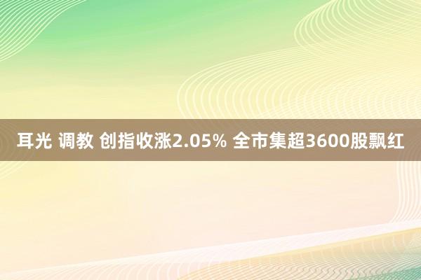 耳光 调教 创指收涨2.05% 全市集超3600股飘红