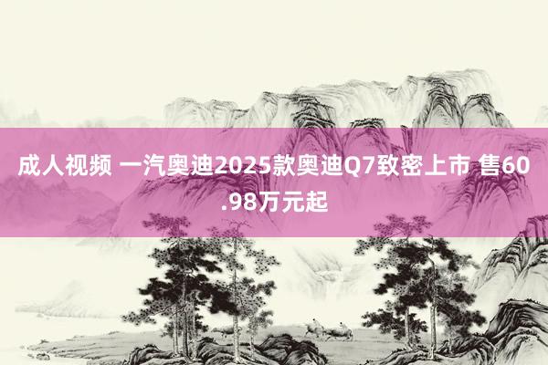 成人视频 一汽奥迪2025款奥迪Q7致密上市 售60.98万元起