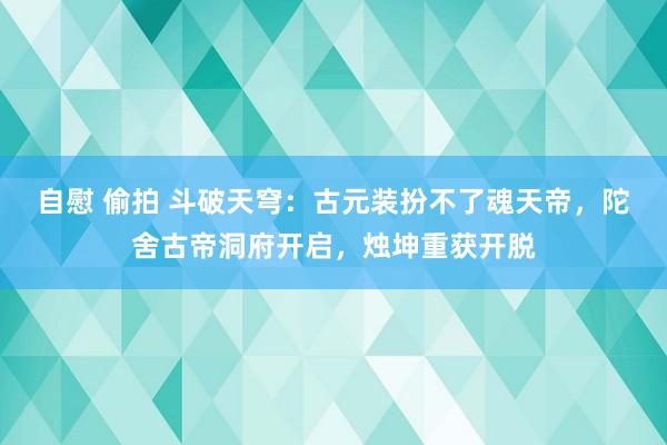 自慰 偷拍 斗破天穹：古元装扮不了魂天帝，陀舍古帝洞府开启，烛坤重获开脱