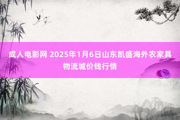 成人电影网 2025年1月6日山东凯盛海外农家具物流城价钱行情