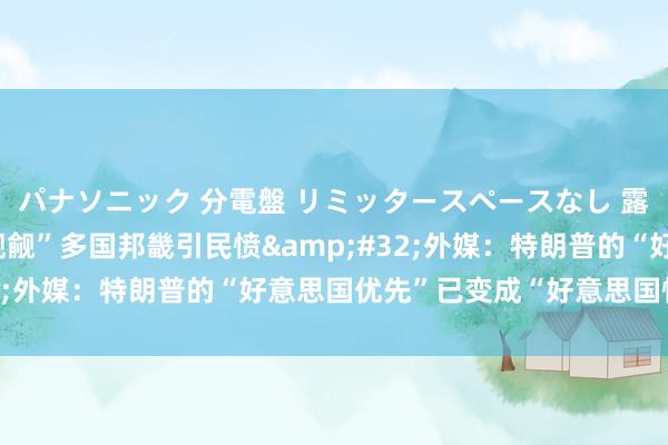 パナソニック 分電盤 リミッタースペースなし 露出・半埋込両用形 “觊觎”多国邦畿引民愤&#32;外媒：特朗普的“好意思国优先”已变成“好意思国惟一”