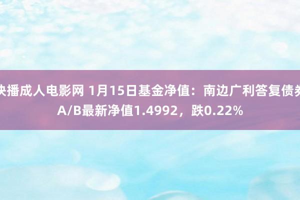 快播成人电影网 1月15日基金净值：南边广利答复债券A/B最新净值1.4992，跌0.22%